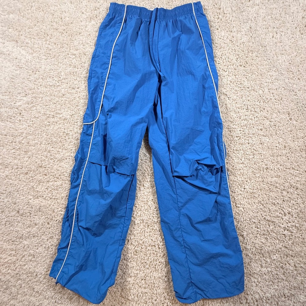 BDG Urban Outfitters Blue Nylon Track Pants S Windbreaker Streetwear Retro